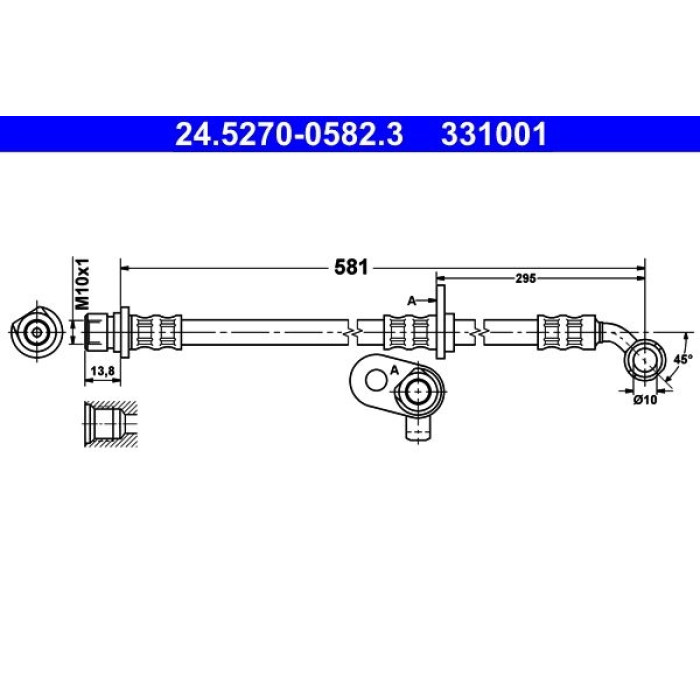 ATE 24.5270-0582.3 Bremsschlauch ATE 24.5270-0582.3 Bremsschlauch