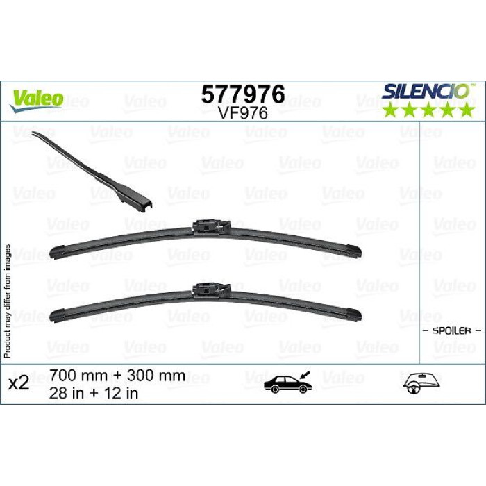 Valeo 577976 Wischblatt SILENCIO FLAT BLADE SET