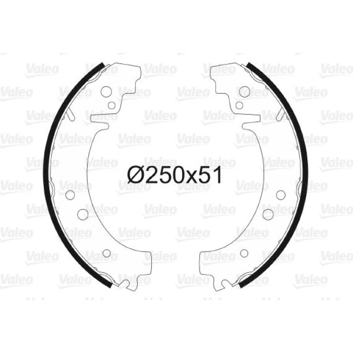 Valeo 562523 Bremsbackensatz Valeo 562523 Bremsbackensatz