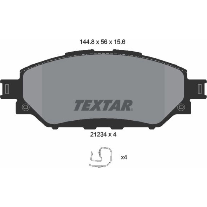 Textar 2123401 Bremsbelagsatz, Scheibenbremse Textar 2123401 Bremsbelagsatz, Scheibenbremse
