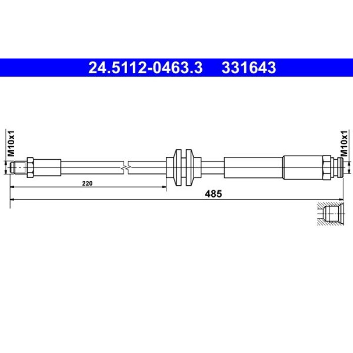 ATE 24.5112-0463.3 Bremsschlauch