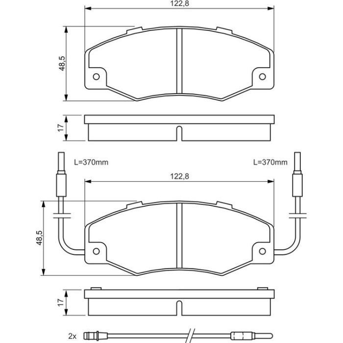 BOSCH 0 986 460 953 Bremsbelagsatz, Scheibenbremse BOSCH 0 986 460 953 Bremsbelagsatz, Scheibenbremse