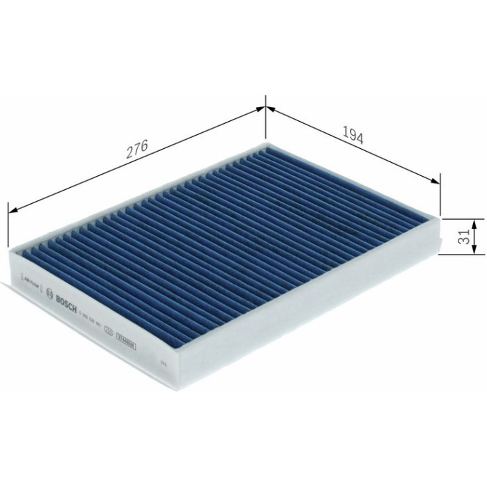 BOSCH 0 986 628 661 Filter, Innenraumluft FILTER+pro