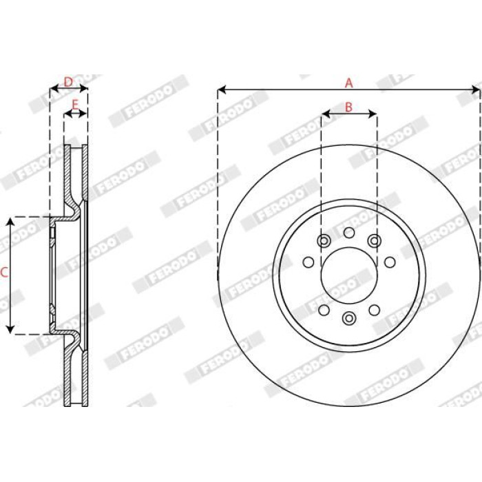 Ferodo DDF2817C-1 Bremsscheibe PREMIER Ferodo DDF2817C-1 Bremsscheibe PREMIER