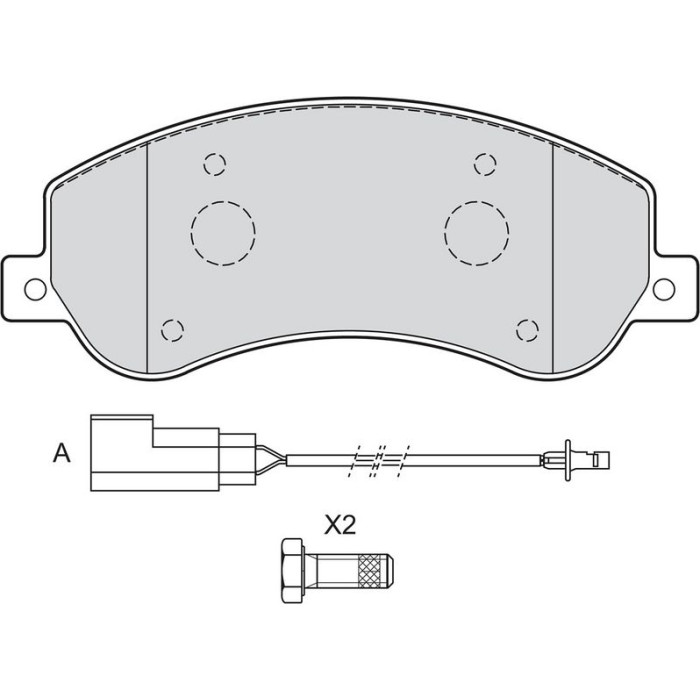 Valeo 598816 Bremsbelagsatz, Scheibenbremse
