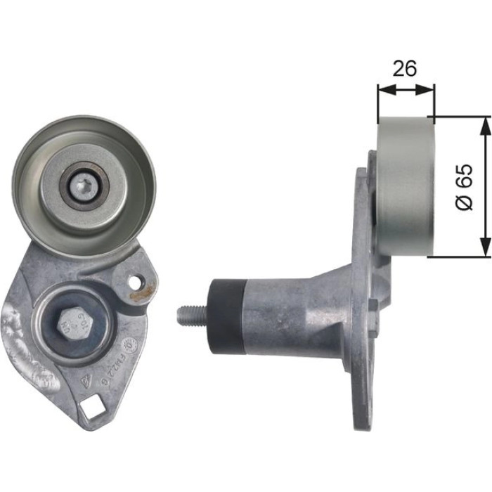 Spannrolle, Keilrippenriemen T39152