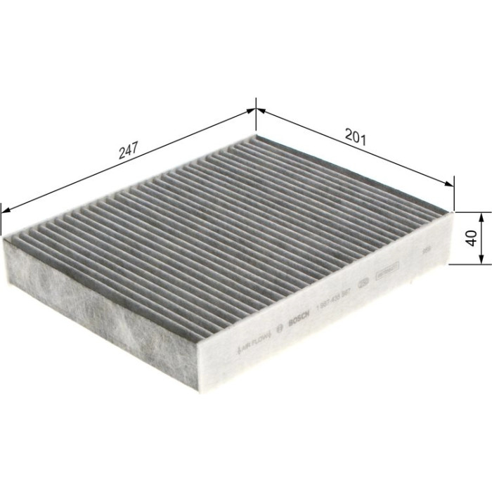BOSCH 1 987 435 567 Innenraumfilter BOSCH 1 987 435 567 Innenraumfilter