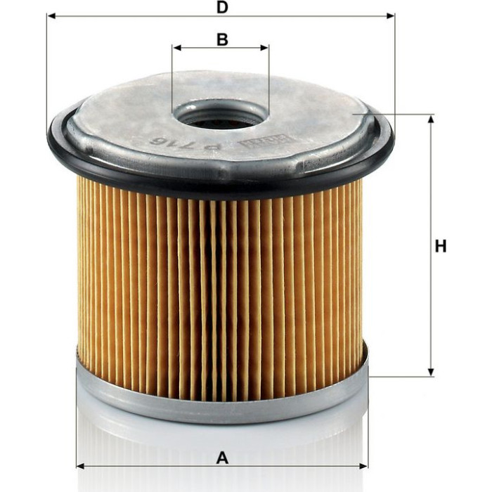 Mann-Filter P 716 Kraftstofffilter Mann-Filter P 716 Kraftstofffilter