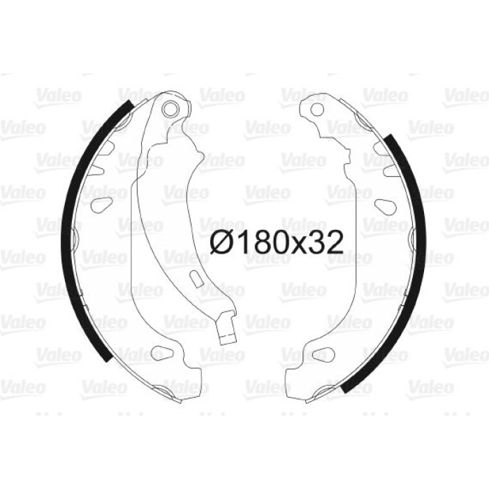 Valeo 562650 Bremsbackensatz Valeo 562650 Bremsbackensatz