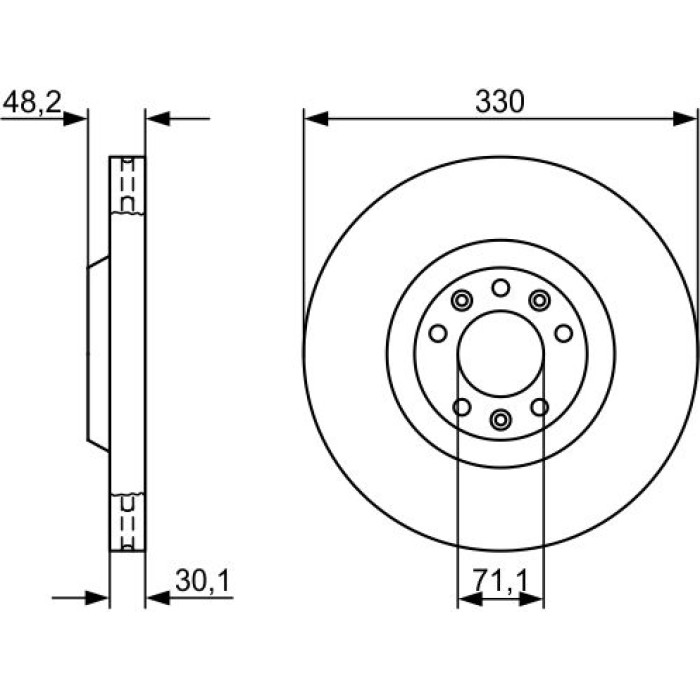 BOSCH 0 986 479 192 Bremsscheibe