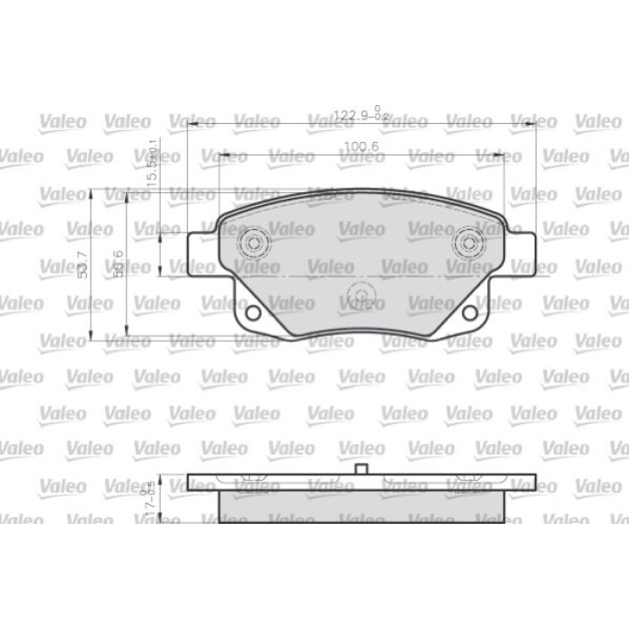 Valeo 872486 Bremsbelagsatz, Scheibenbremse OPTIPACK for LCV Valeo 872486 Bremsbelagsatz, Scheibenbremse OPTIPACK for LCV