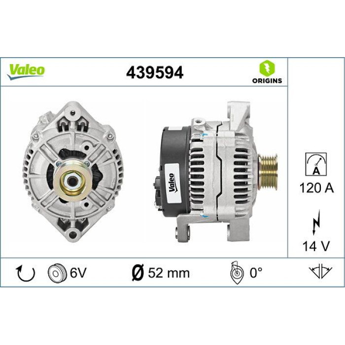 Valeo 439594 Generator ORIGINS - NEW O.E. TECHNOLOGIE