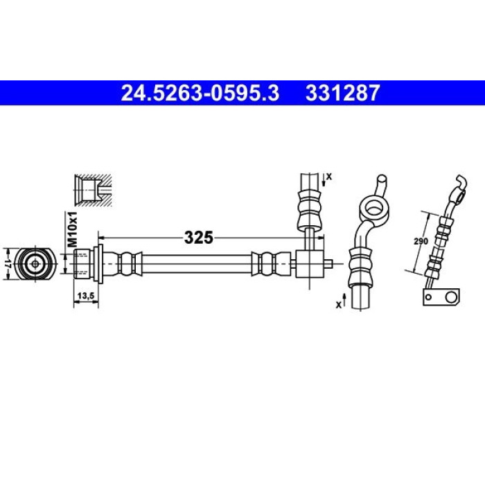 ATE 24.5263-0595.3 Bremsschlauch ATE 24.5263-0595.3 Bremsschlauch