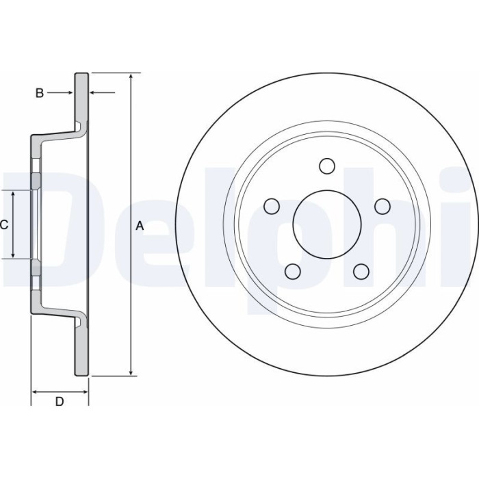 Delphi BG4533 Bremsscheibe