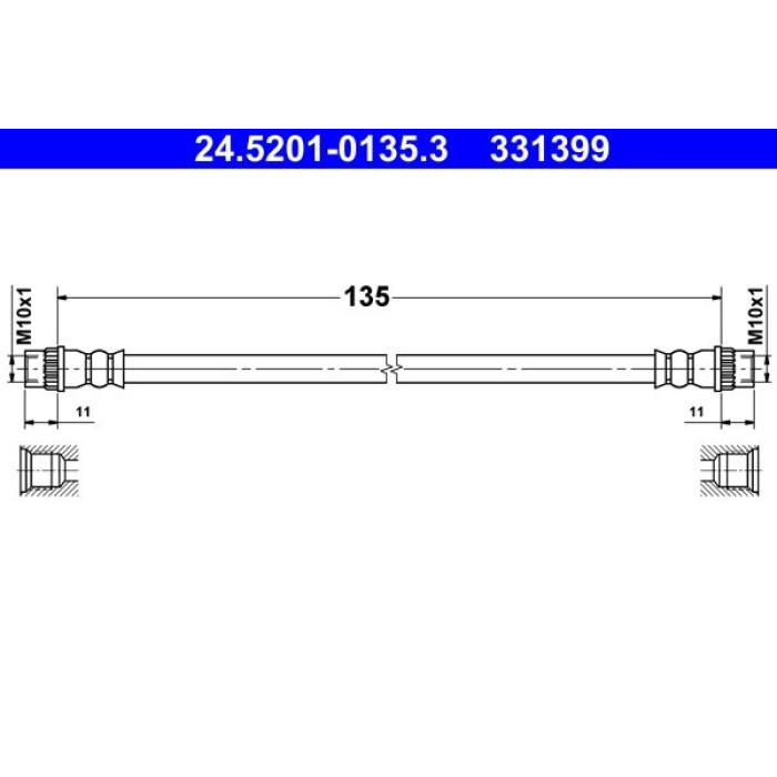ATE 24.5201-0135.3 Bremsschlauch