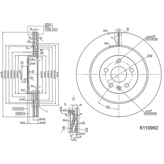 Metzger 6110992 Bremsscheibe