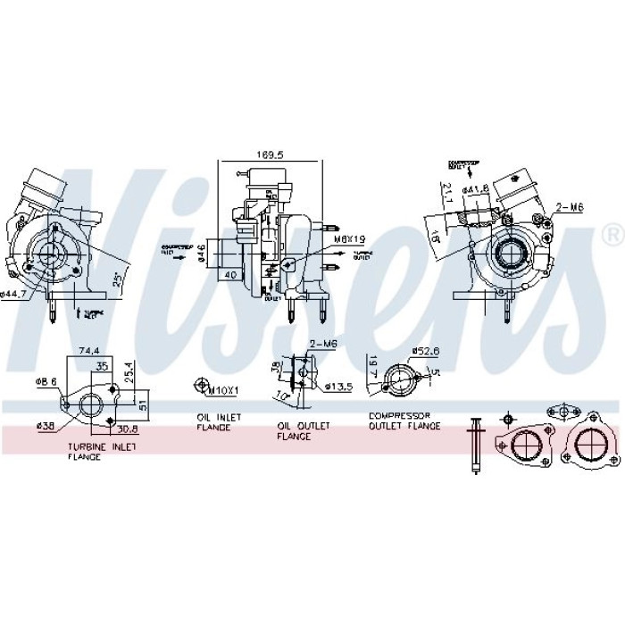 Nissens Turbolader 93419 Nissens Turbolader 93419