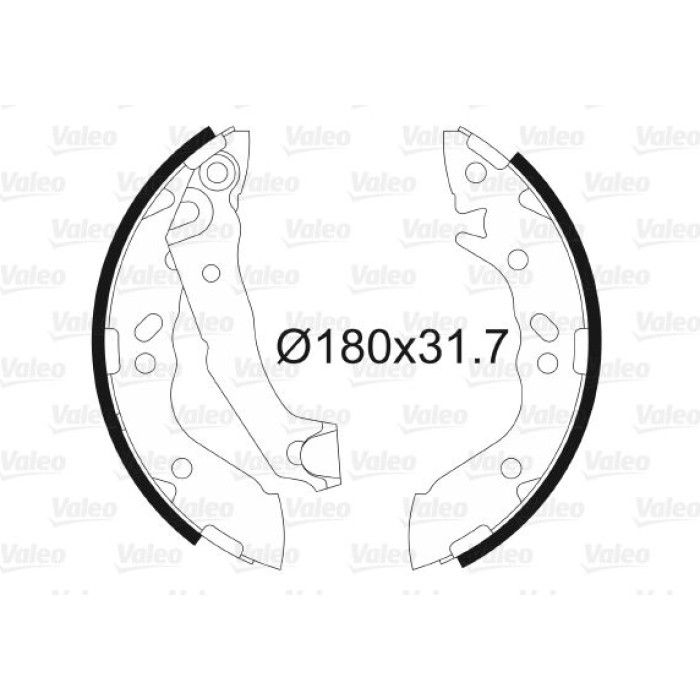 Valeo 562996 Bremsbackensatz