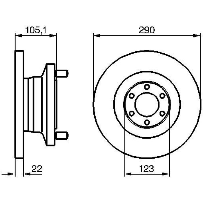 BOSCH 0 986 478 885 Bremsscheibe