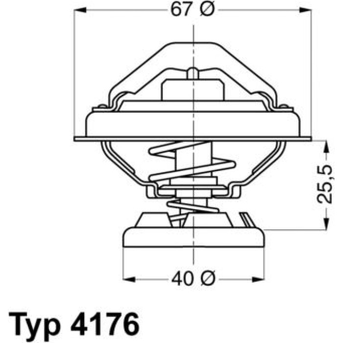 Thermostat, Kühlmittel 4176.85D Thermostat, Kühlmittel 4176.85D
