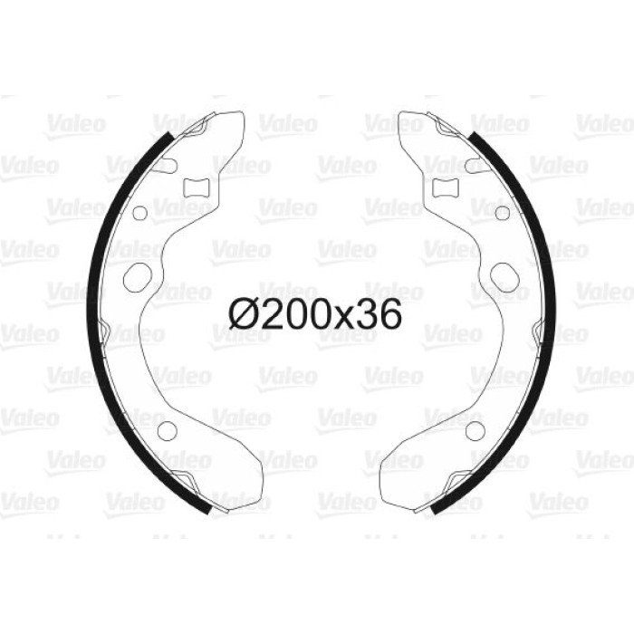 Valeo 562596 Bremsbackensatz