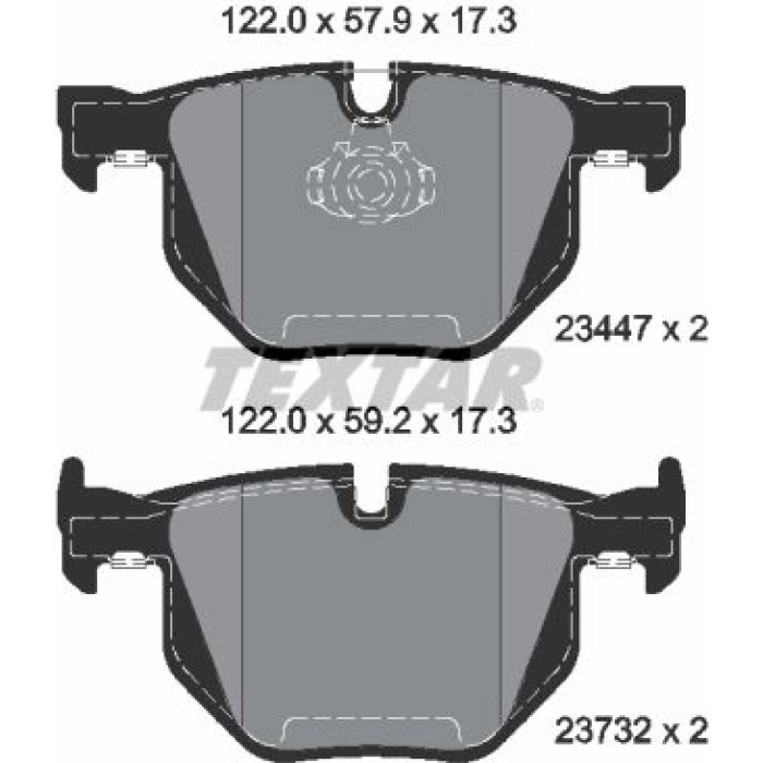 Textar 2344704 Bremsbelagsatz, Scheibenbremse Q+ Textar 2344704 Bremsbelagsatz, Scheibenbremse Q+