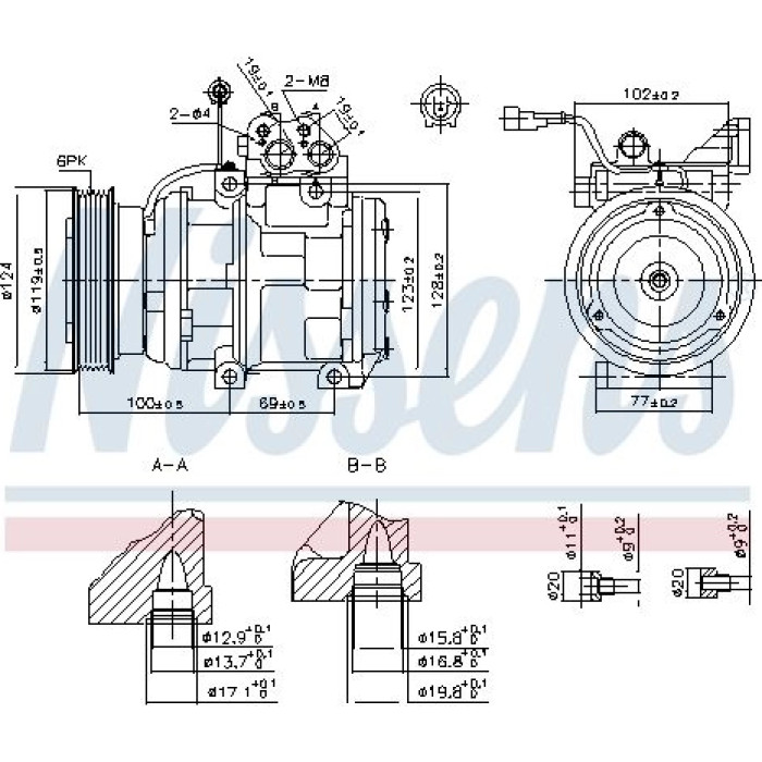 Nissens 89265 Kompressor, Klimaanlage FIRST FIT