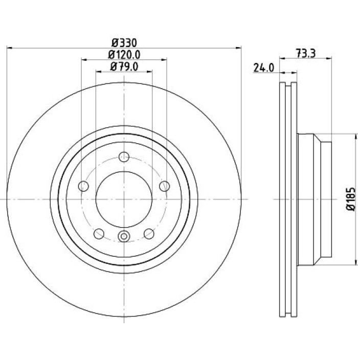 Hella Pagid 8DD 355 128-431 Bremsscheibe Pro High Carbon Hella Pagid 8DD 355 128-431 Bremsscheibe Pro High Carbon