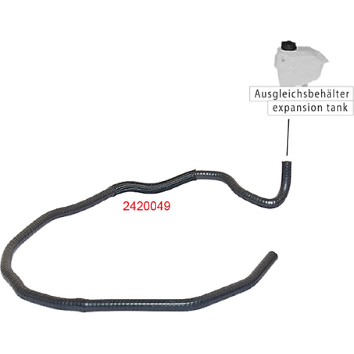 Metzger 2420049 Kühlerschlauch Metzger 2420049 Kühlerschlauch