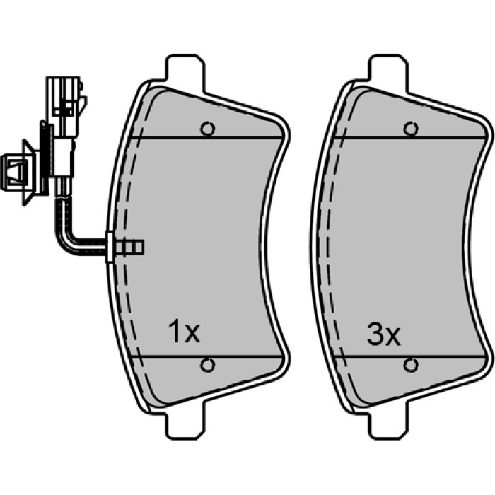 Metzger 1170776 Bremsbelagsatz, Scheibenbremse