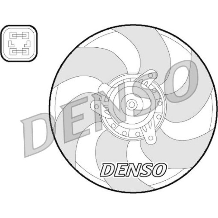 Denso DER07009 Lüfter, Motorkühlung Denso DER07009 Lüfter, Motorkühlung
