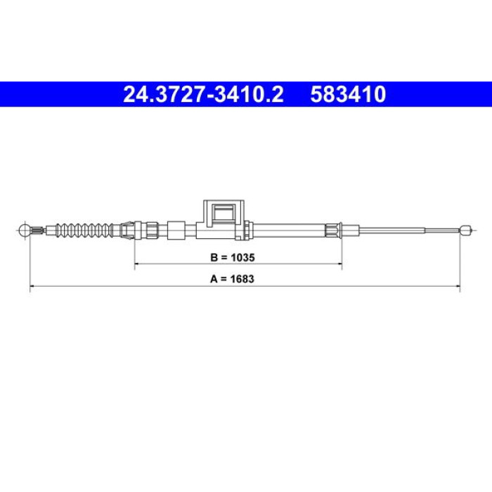 ATE 24.3727-3410.2 Seilzug, Feststellbremse