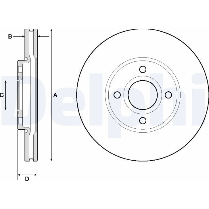 Delphi BG4715C Bremsscheibe