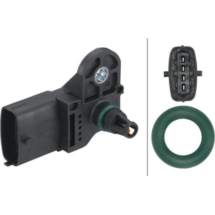 Hella 6PP 013 400-021 Sensor, Saugrohrdruck Hella 6PP 013 400-021 Sensor, Saugrohrdruck