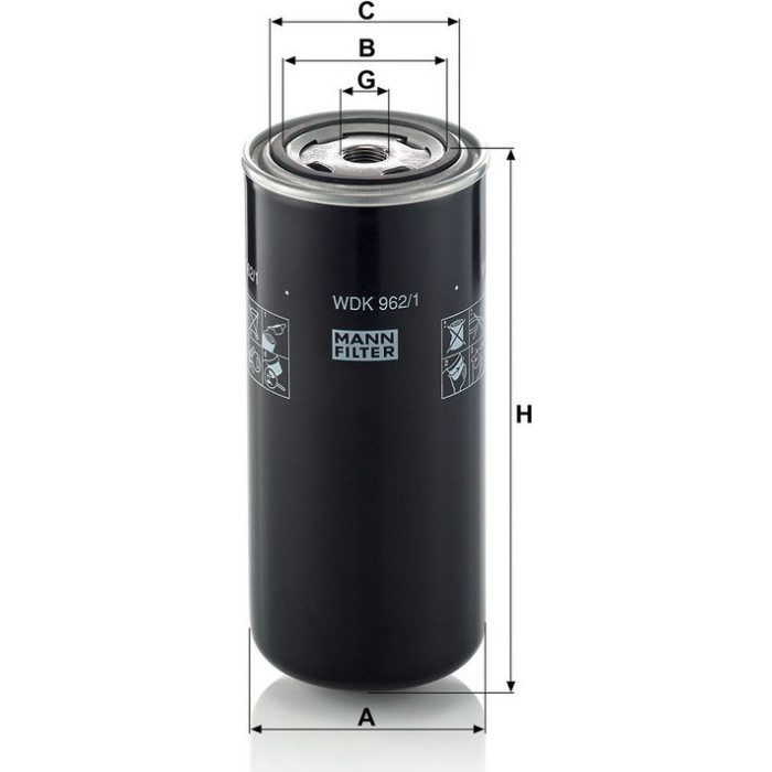 Mann-Filter WDK 962/1 Kraftstofffilter Mann-Filter WDK 962/1 Kraftstofffilter