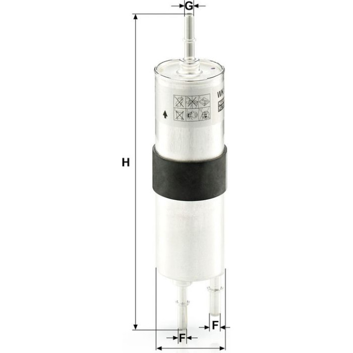 Mann-Filter WK 515 Kraftstofffilter Mann-Filter WK 515 Kraftstofffilter