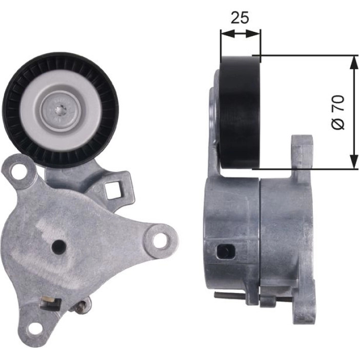Gates T39041 Spannrolle, Keilrippenriemen DriveAlign™