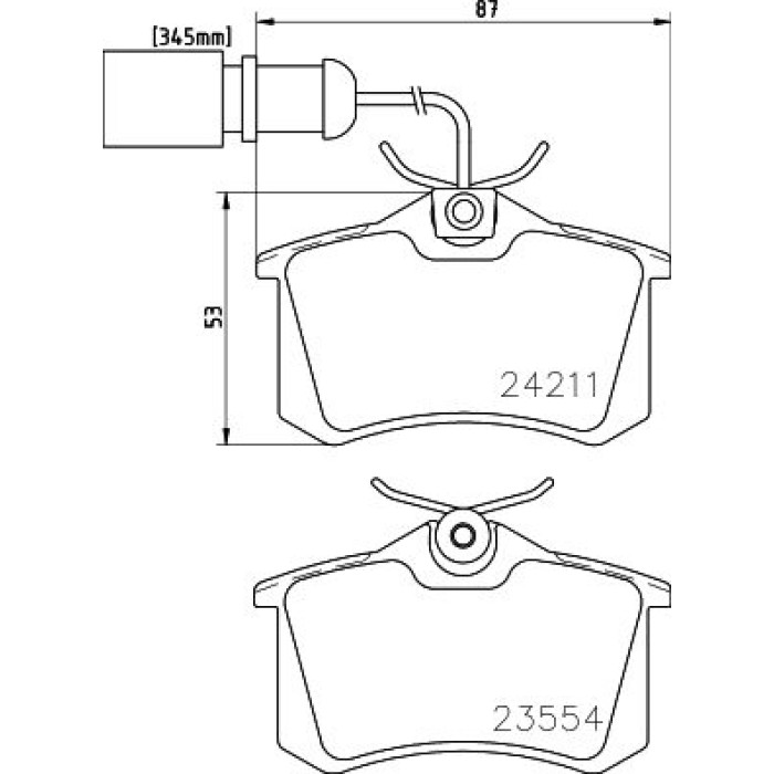 Hella Pagid 8DB 355 013-131 Bremsbelagsatz, Scheibenbremse Hella Pagid 8DB 355 013-131 Bremsbelagsatz, Scheibenbremse