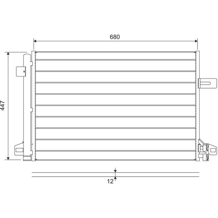 Valeo 822691 Kondensator, Klimaanlage Valeo 822691 Kondensator, Klimaanlage