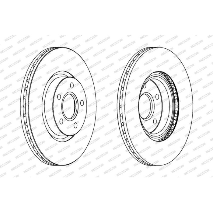 Ferodo DDF1225C Bremsscheibe PREMIER Coat+ disc