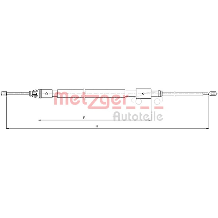 Metzger 10.4716 Seilzug, Feststellbremse