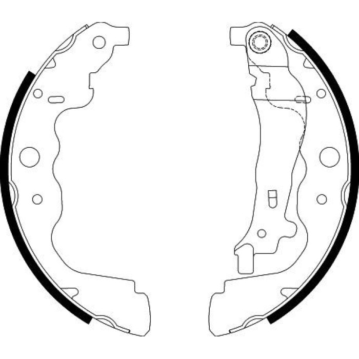 Hella 8DB 355 000-301 Bremsbackensatz Hella 8DB 355 000-301 Bremsbackensatz
