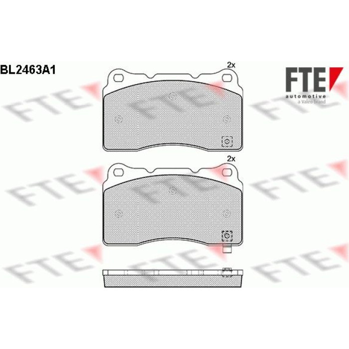 FTE 9010748 Bremsbelagsatz, Scheibenbremse