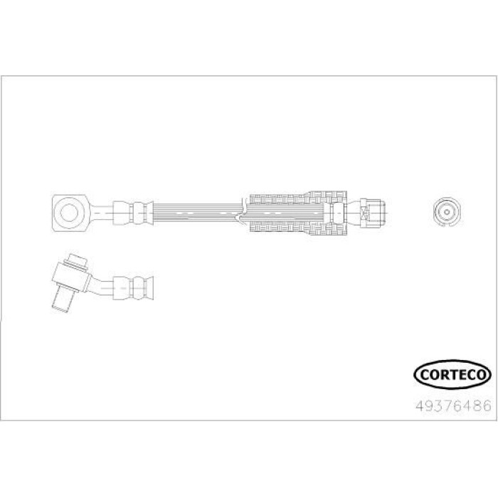 Corteco 49376486 Bremsschlauch Corteco 49376486 Bremsschlauch