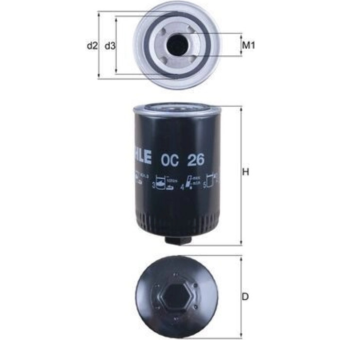 Knecht OC 26 Ölfilter Knecht OC 26 Ölfilter
