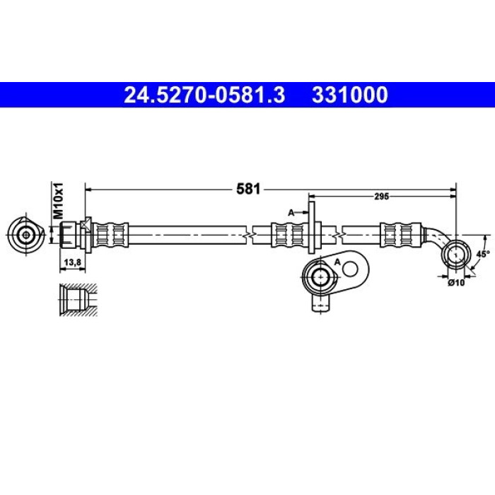 ATE 24.5270-0581.3 Bremsschlauch ATE 24.5270-0581.3 Bremsschlauch