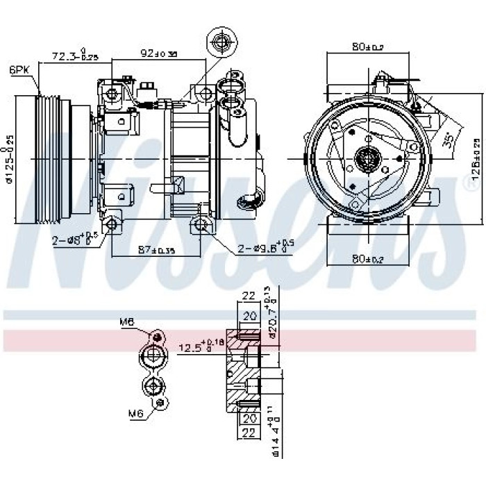 Nissens 89148 Kompressor, Klimaanlage FIRST FIT Nissens 89148 Kompressor, Klimaanlage FIRST FIT