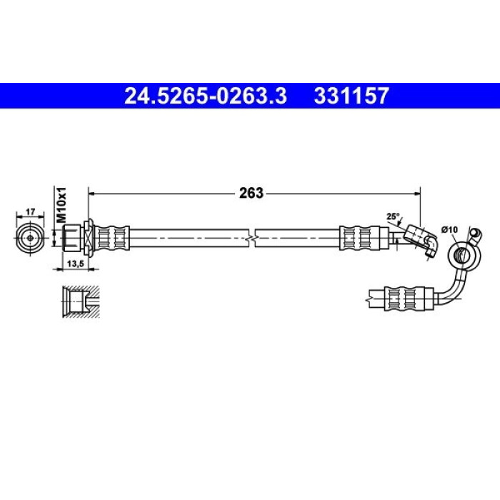 ATE 24.5265-0263.3 Bremsschlauch ATE 24.5265-0263.3 Bremsschlauch