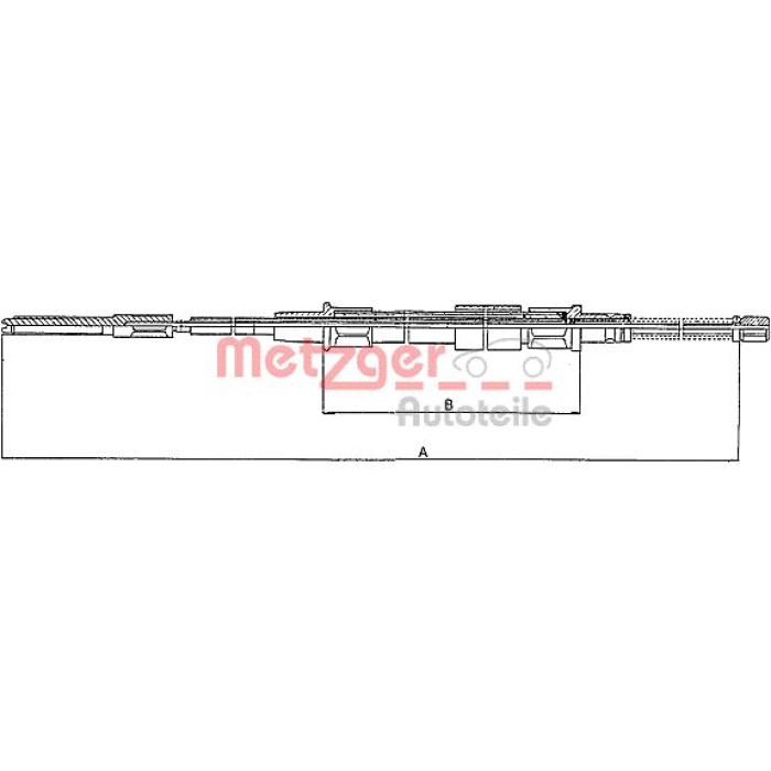 Metzger 10.7402 Seilzug, Feststellbremse Metzger 10.7402 Seilzug, Feststellbremse