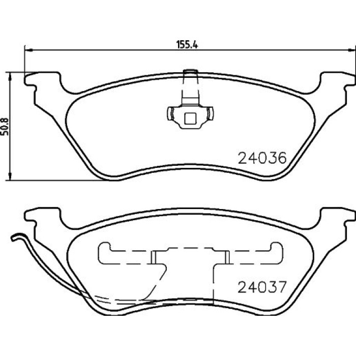 Hella 8DB 355 023-111 Bremsbelagsatz, Scheibenbremse Hella 8DB 355 023-111 Bremsbelagsatz, Scheibenbremse